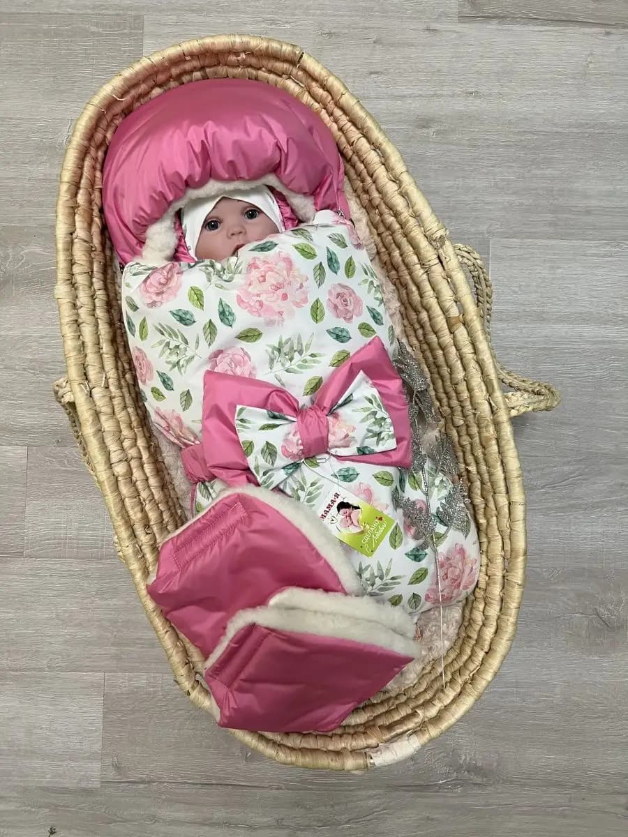 Конверт на выписку новорожденного зимний