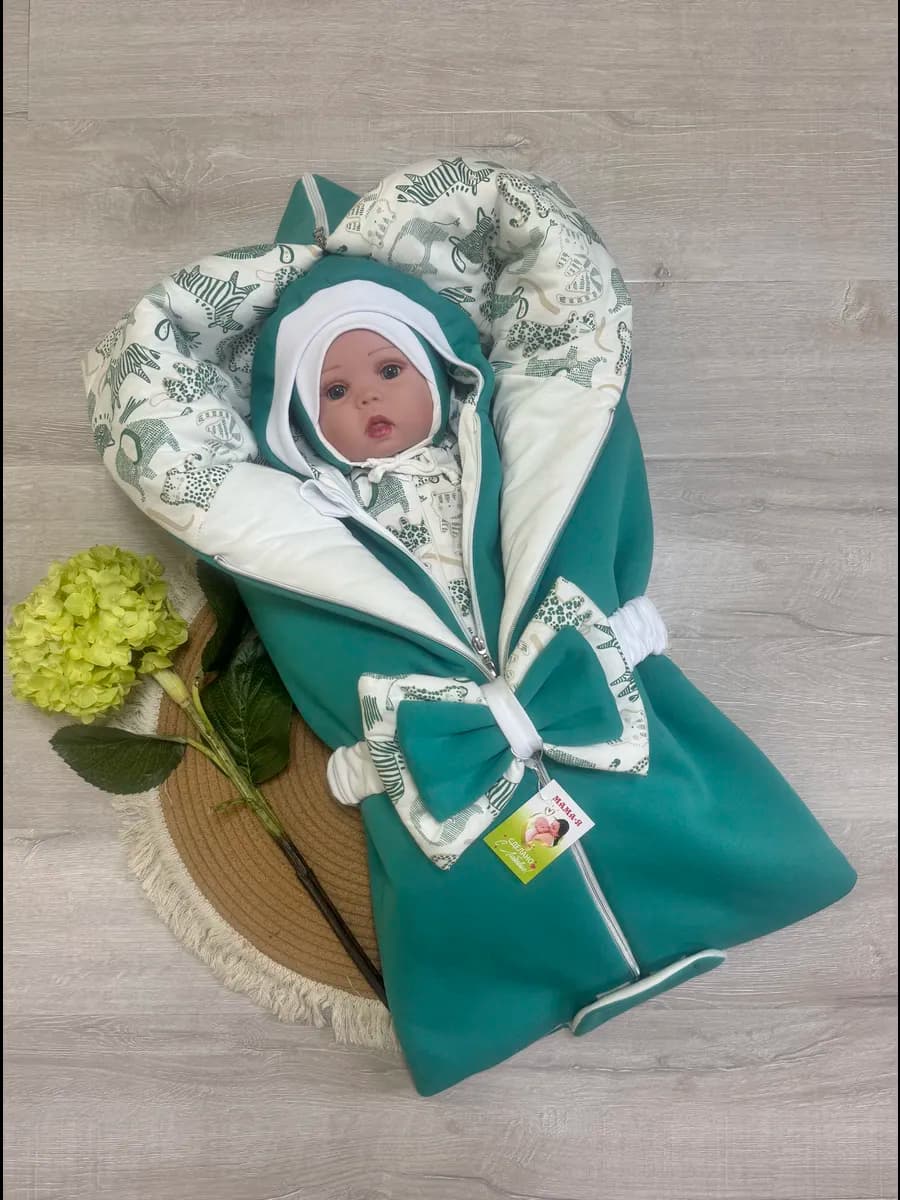 Конверт на выписку осенний зимний одеяло комплект в роддом