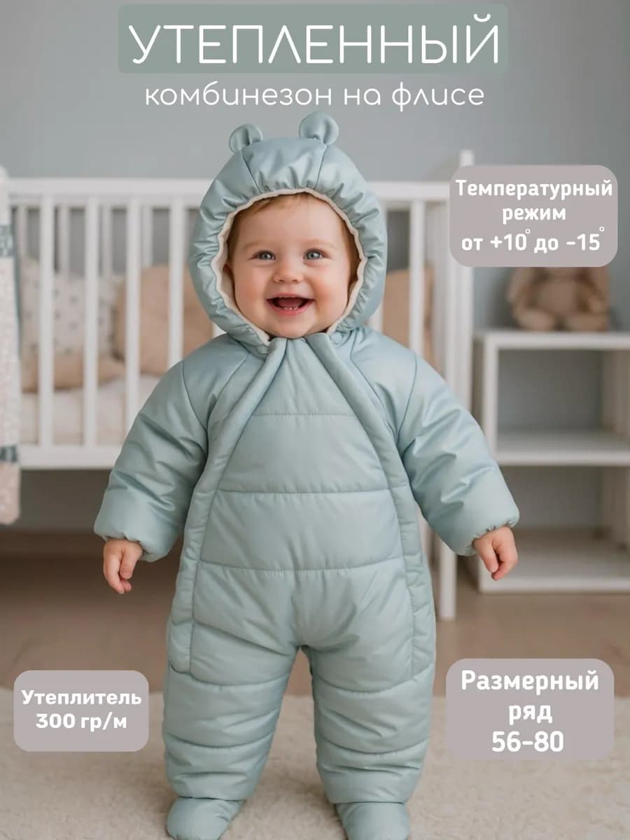 Комбинезон для новорожденных зимний