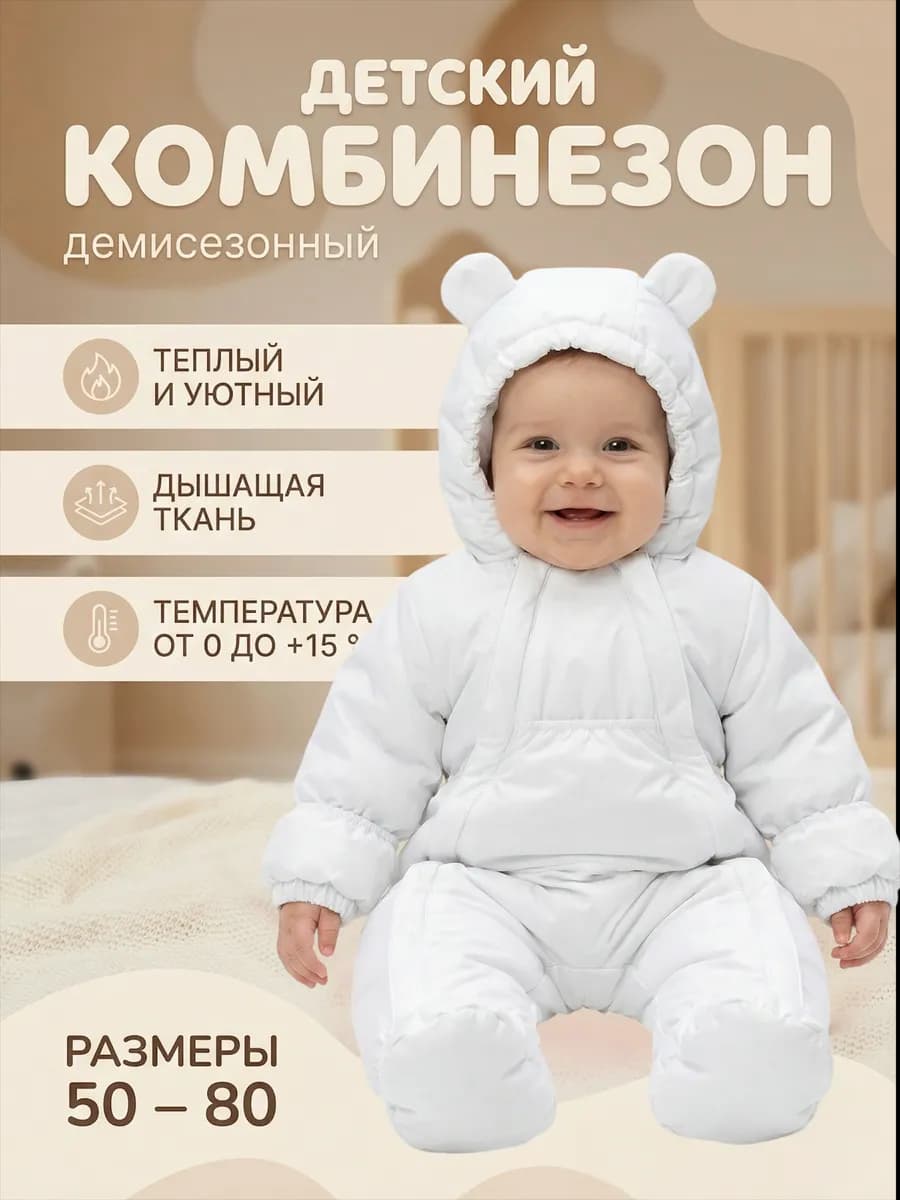 Комбинезон для новорожденных весна