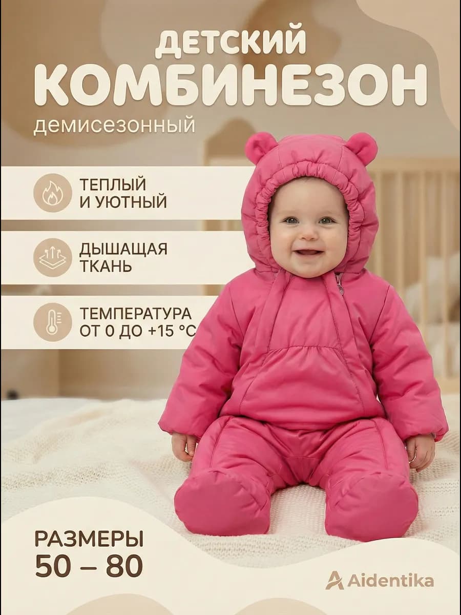 Комбинезон для новорожденных демисезонный