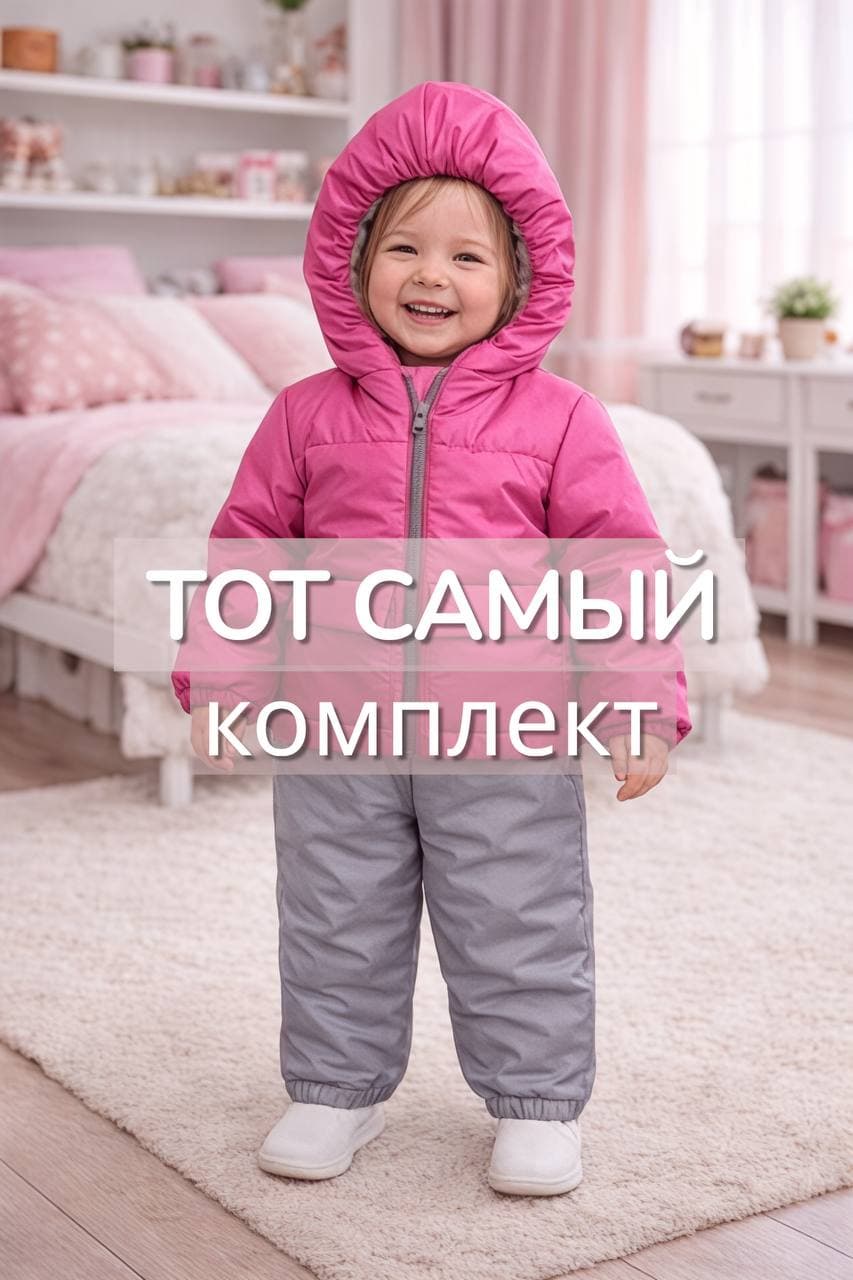 Костюм для ребёнка весенний розовый